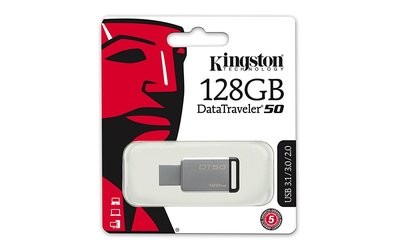 Kingston 128GB Pen Drive, 3.0, DT50, Metal Kingston 128GB Pen Drive, 3.0, DT50, Metal