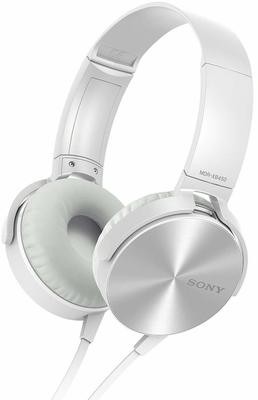 Sony MDR-XB450 On-Ear EXTRA BASS Headphones White Without Mic