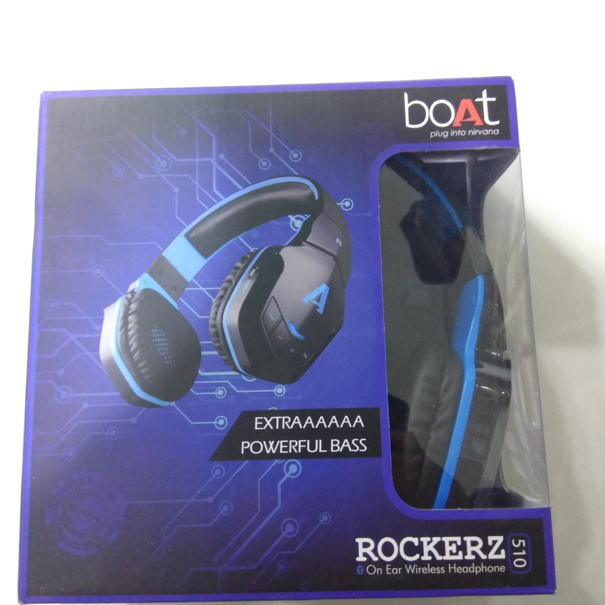 Boat Rockerz 510 Bluetooth Headphones Blue Rs 1495 Up To 80 Off Lt Online Store