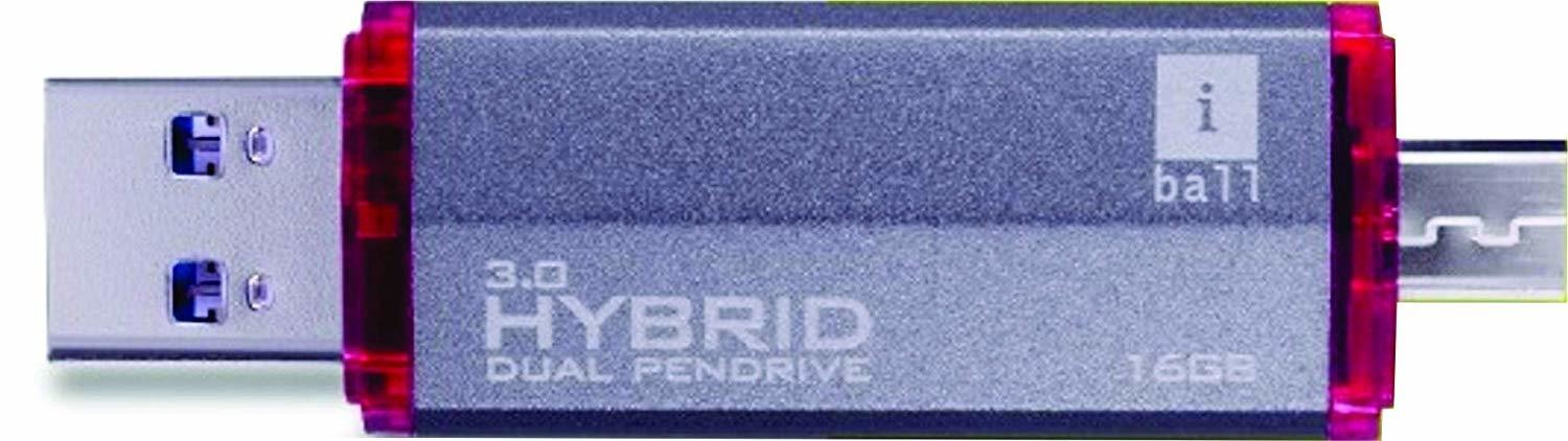 iBall 16GB OTG Pen Drive, Hybrid Dual 3.0