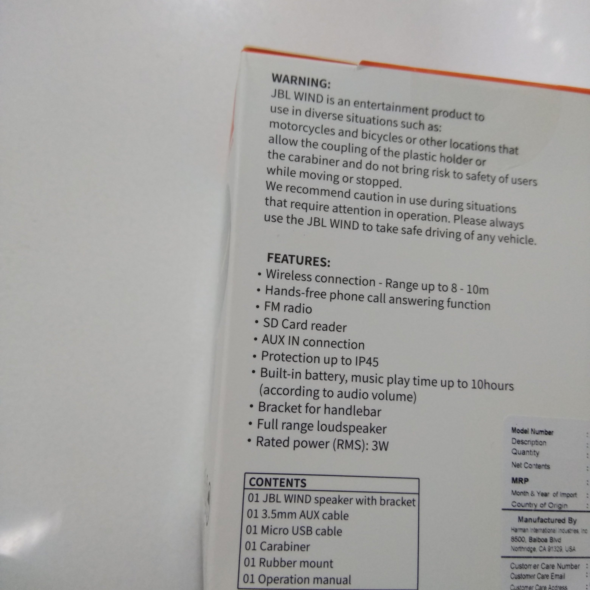 jbl customer care no