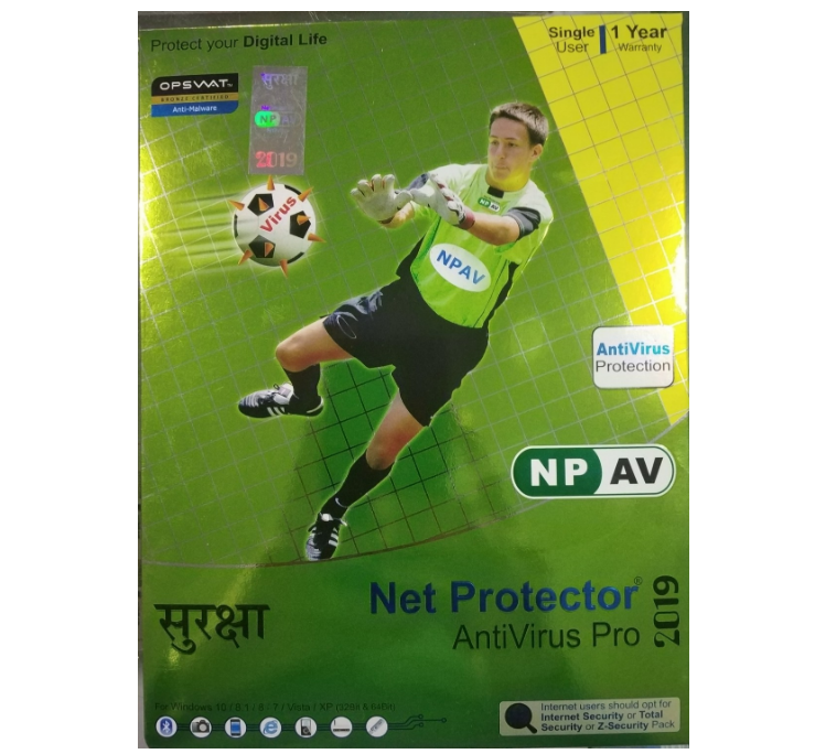 1 User, 1 Year, Net Protector Antivirus Pro (NP-AV)