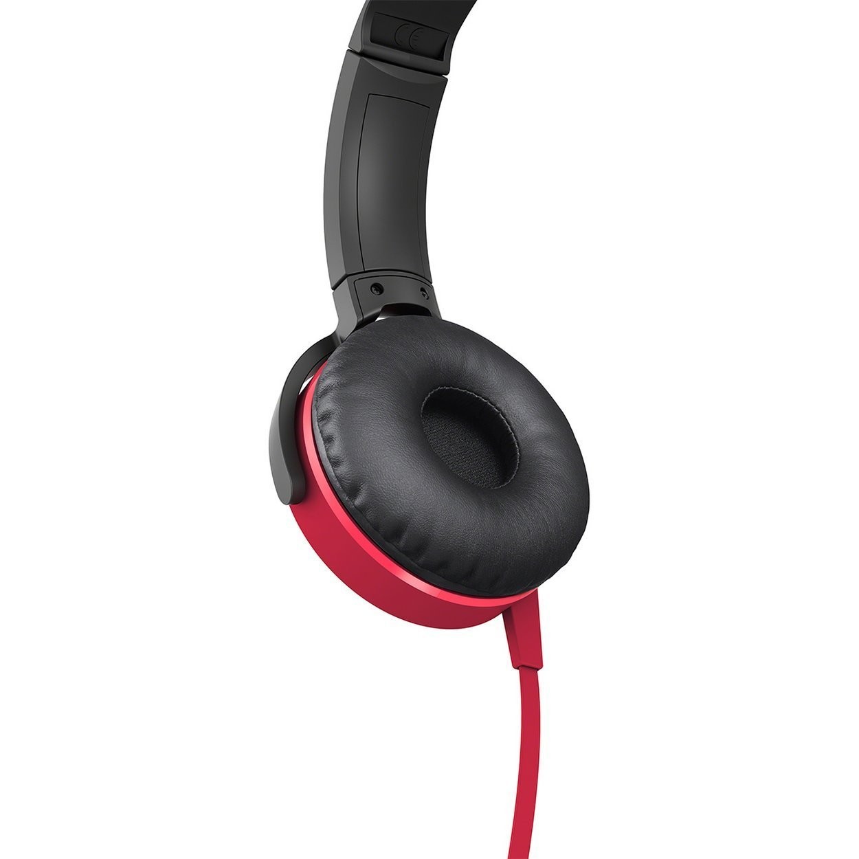 Sony MDR-XB450AP On-Ear Headphones, Red