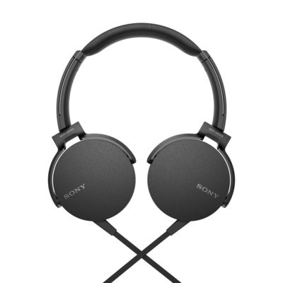 Sony Extra Bass MDR-XB550AP On-Ear Headphones, Black Sony Extra Bass MDR-XB550AP On-Ear Headphones, Black