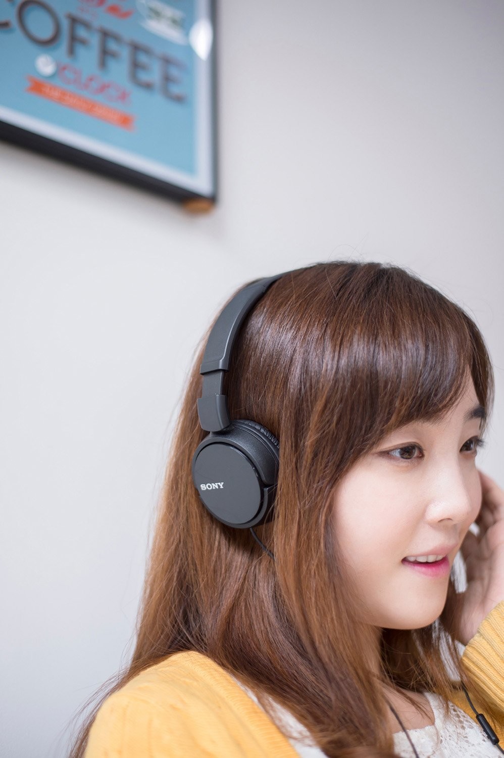 Sony MDR-ZX110AP On-Ear Stereo Headphones, Black