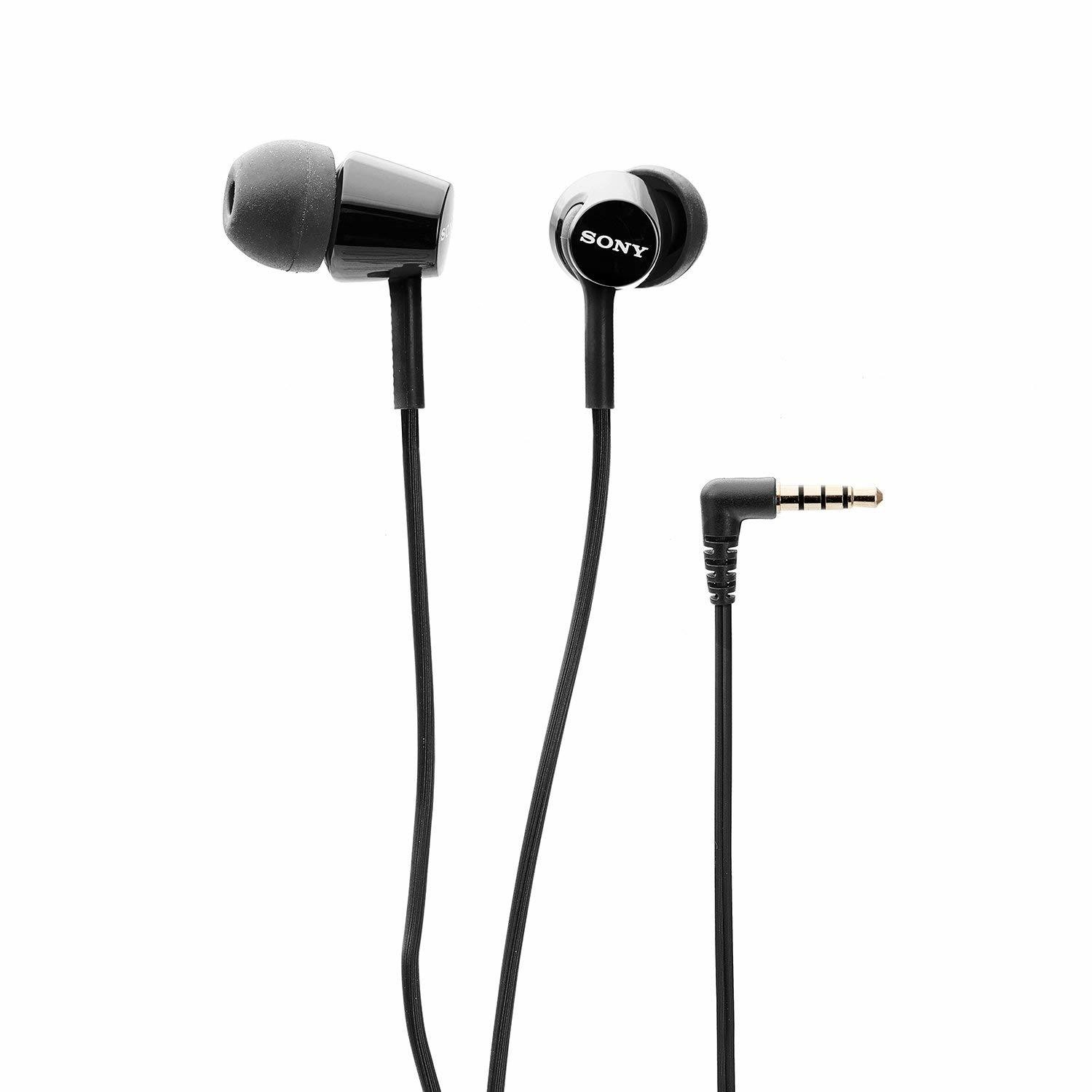 Sony MDR-EX155 in-Ear Headphones, Black