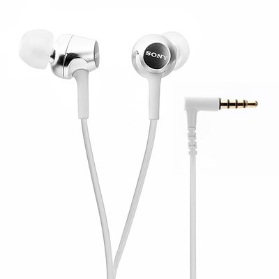 Sony MDR-EX155 in-Ear Headphones, White