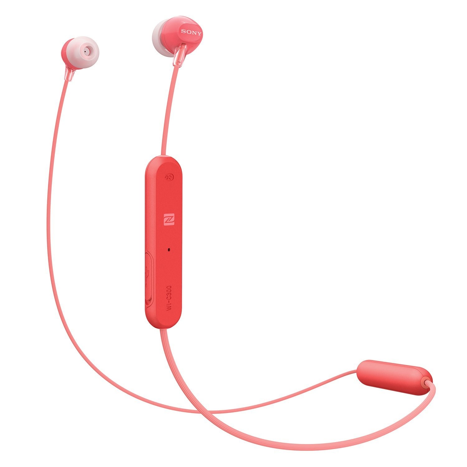 Sony WI-C300 Wireless in-Ear Headphones, Red