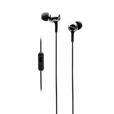Sony MDR-EX255AP in-Ear Headphones with Mic, Black