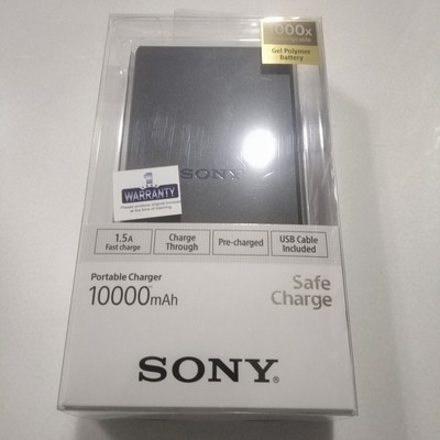 Sony 10,000mAh Li-ion Polymer Power, Black