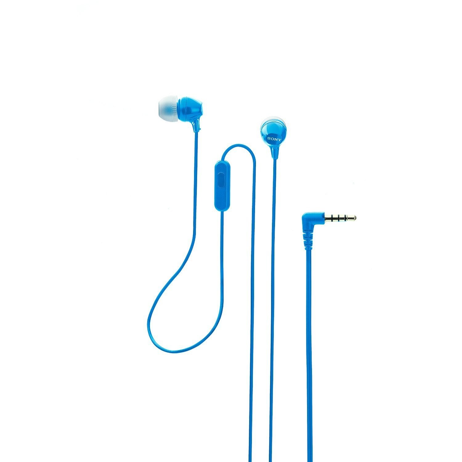 Sony MDR-EX15AP In-Ear Stereo Headphones with Mic, Blue