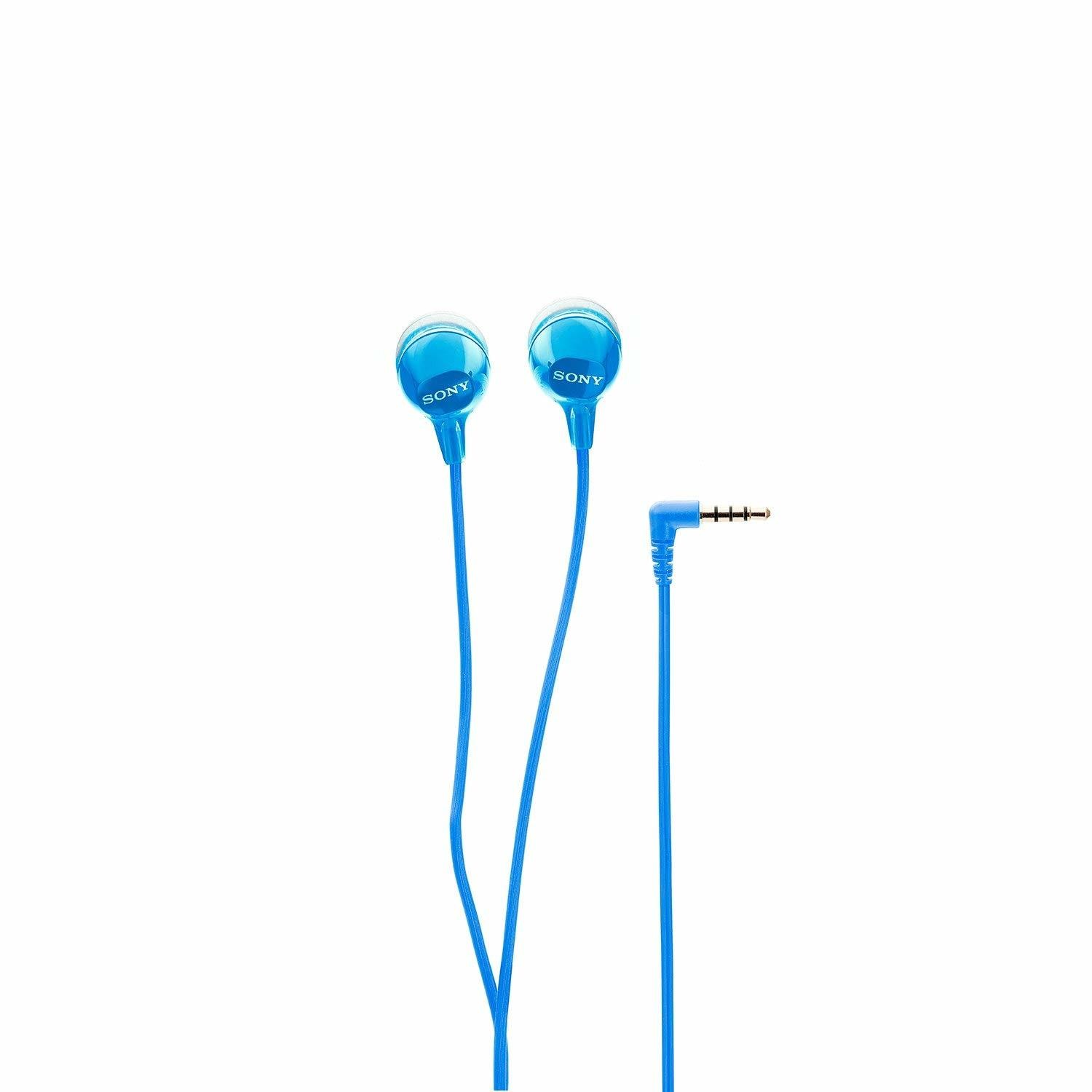 Sony MDR-EX15AP In-Ear Stereo Headphones with Mic, Blue