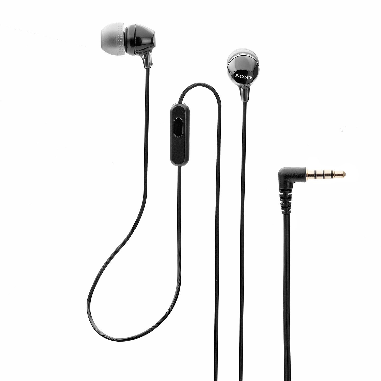 Sony MDR-EX15AP In-Ear Stereo Headphones with Mic, Black Sony MDR-EX15AP In-Ear Stereo Headphones with Mic, Black
