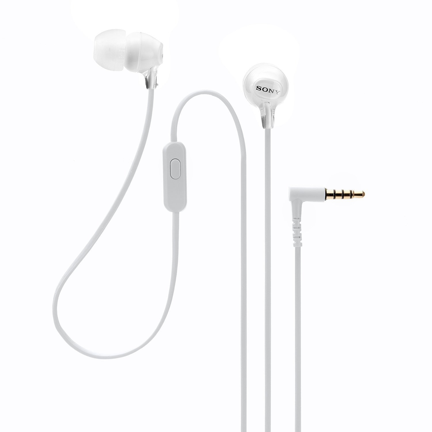 Sony MDR-EX15AP In-Ear Stereo Headphones with Mic, White` Sony MDR-EX15AP In-Ear Stereo Headphones with Mic, White`