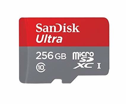SanDisk 256GB Memory Card, A1, Class 10