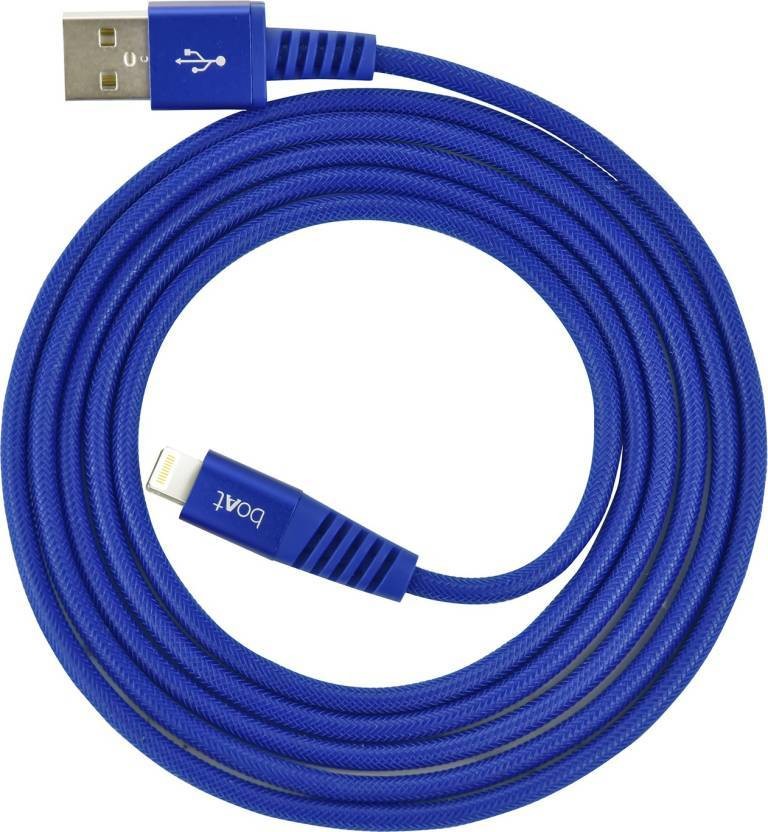 boAt 1.5mtr USB to Lightning Cable, Blue
