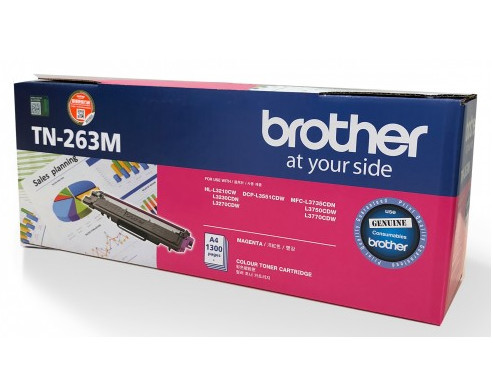 Brother TN-263 Toner Cartridge, Magenta