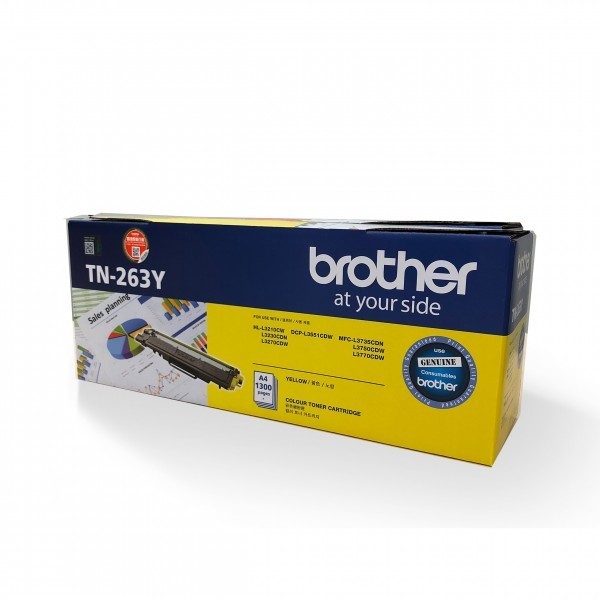 Brother TN-263 Toner Cartridge, Yellow