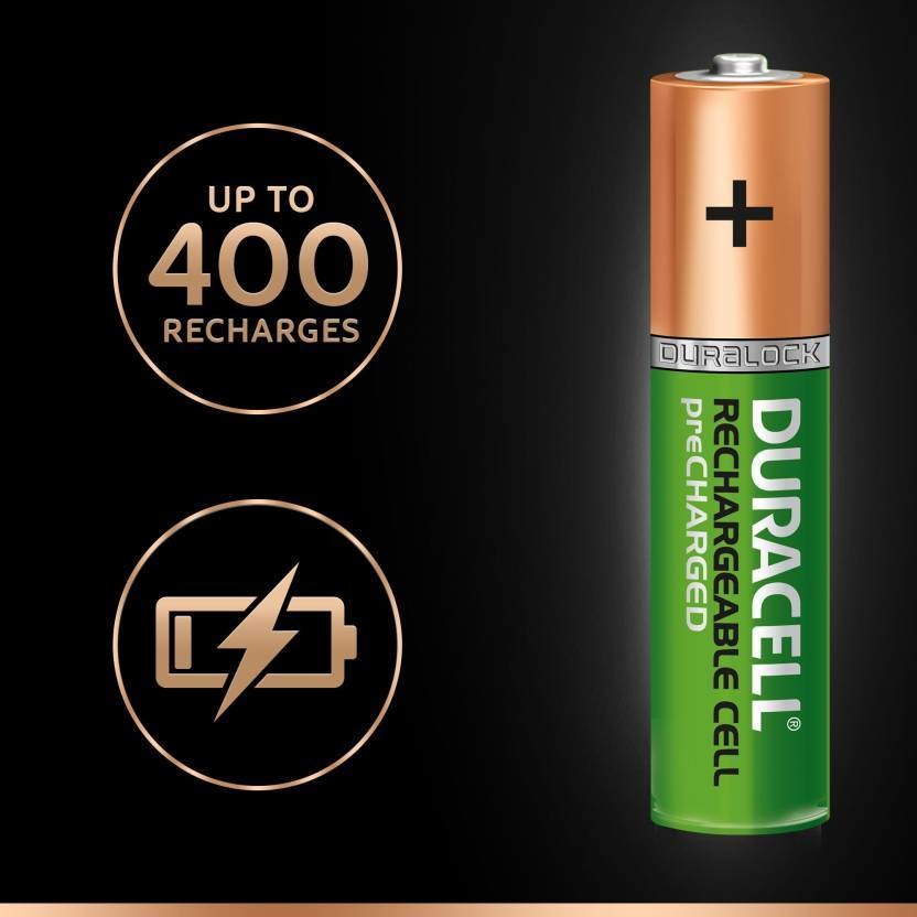 Duracell AAA, 4, Battery, 750mAh, Rechargeable Duracell AAA, 4, Battery, 750mAh, Rechargeable