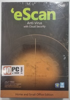 10 User, 3 Year, eScan Antivirus, V-14.x 10 User, 3 Year, eScan Antivirus, V-14.x