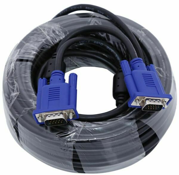 20mtr VGA male to male Cable, Black