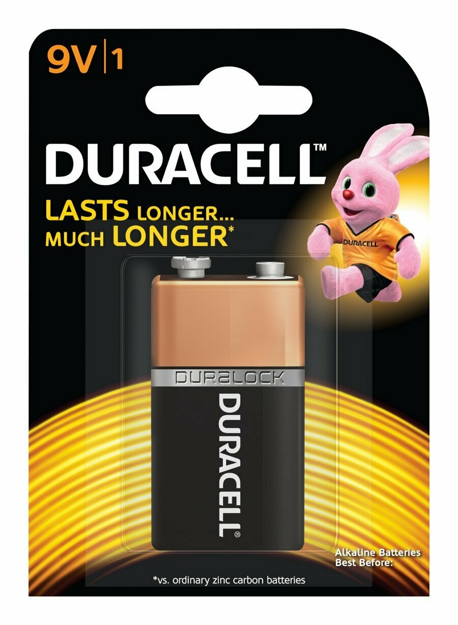 Duracell Alkaline 9V, 1 Battery
