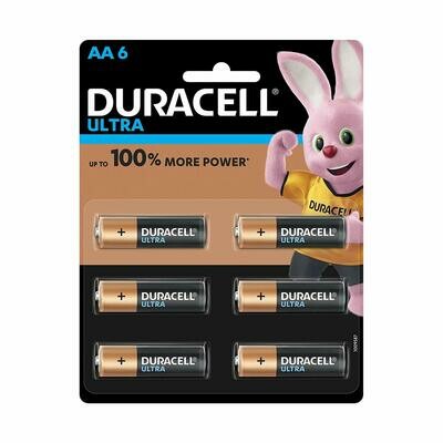 Duracell Ultra AA, 6 Batteries