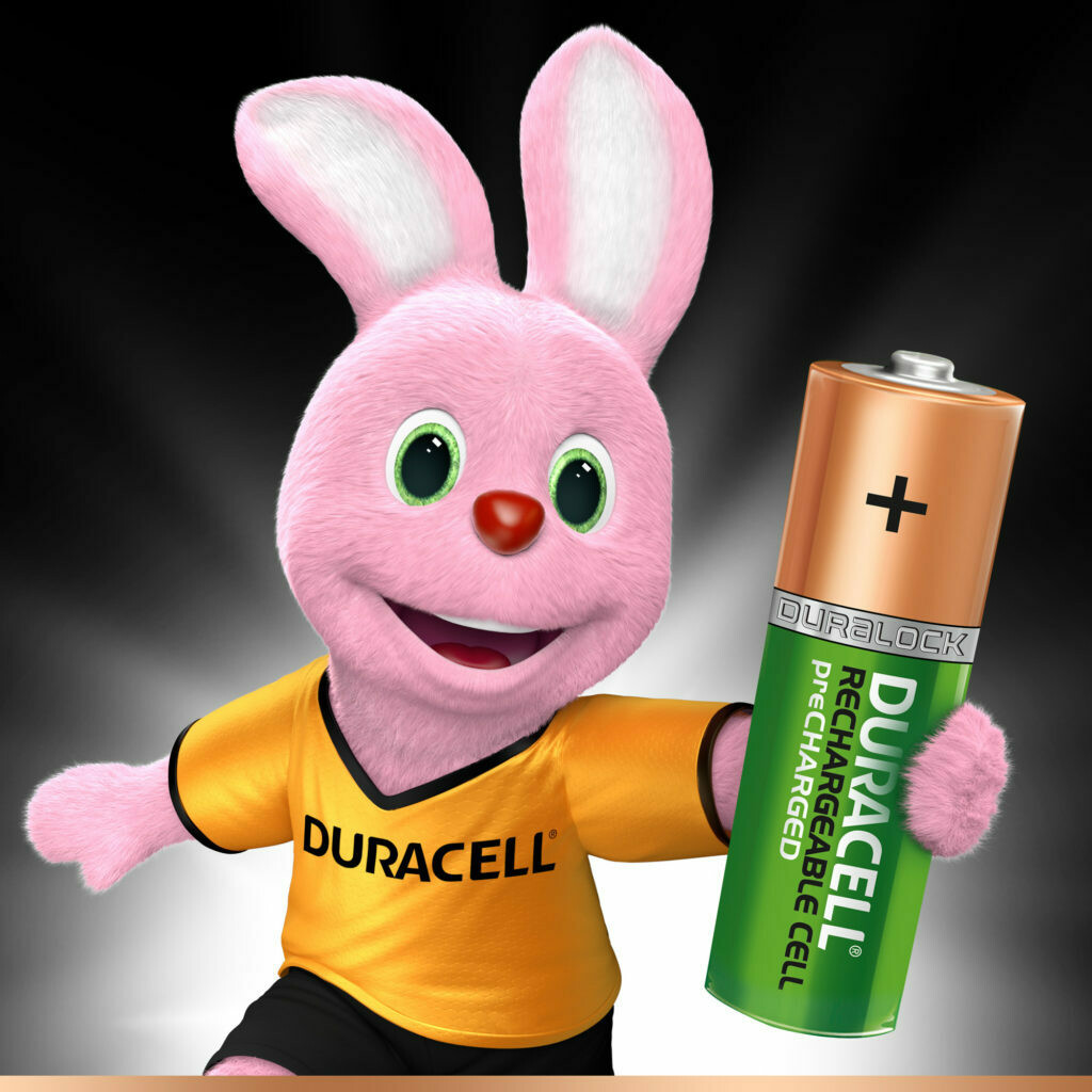 Duracell AA, 2 Batteries, 1300mAh, Rechargeable