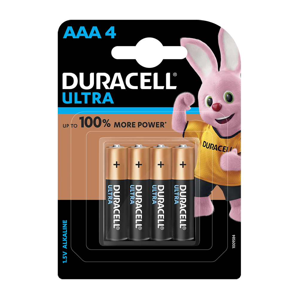 Duracell Ultra AAA, 4 Batteries