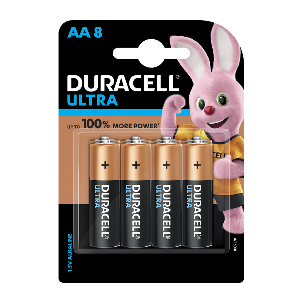 Duracell Ultra AA, 8 Batteries