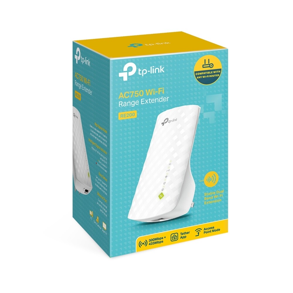 TP-Link RE200 Wi-Fi Range Extender, AC750