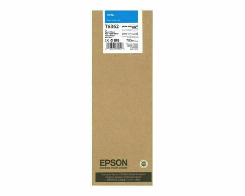 Epson T6362 Ink Cartridge, Cyan, 700ml Epson T6362 Ink Cartridge, Cyan, 700ml