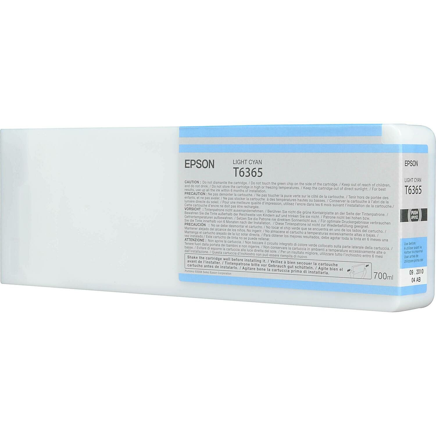 Epson T6365 Ink Cartridge, Light Cyan, 700ml Epson T6365 Ink Cartridge, Light Cyan, 700ml