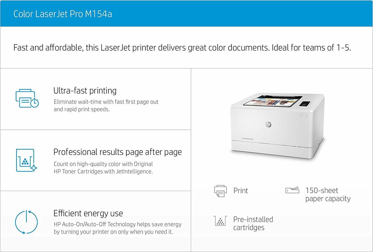 hp colour laserjet pro m154a