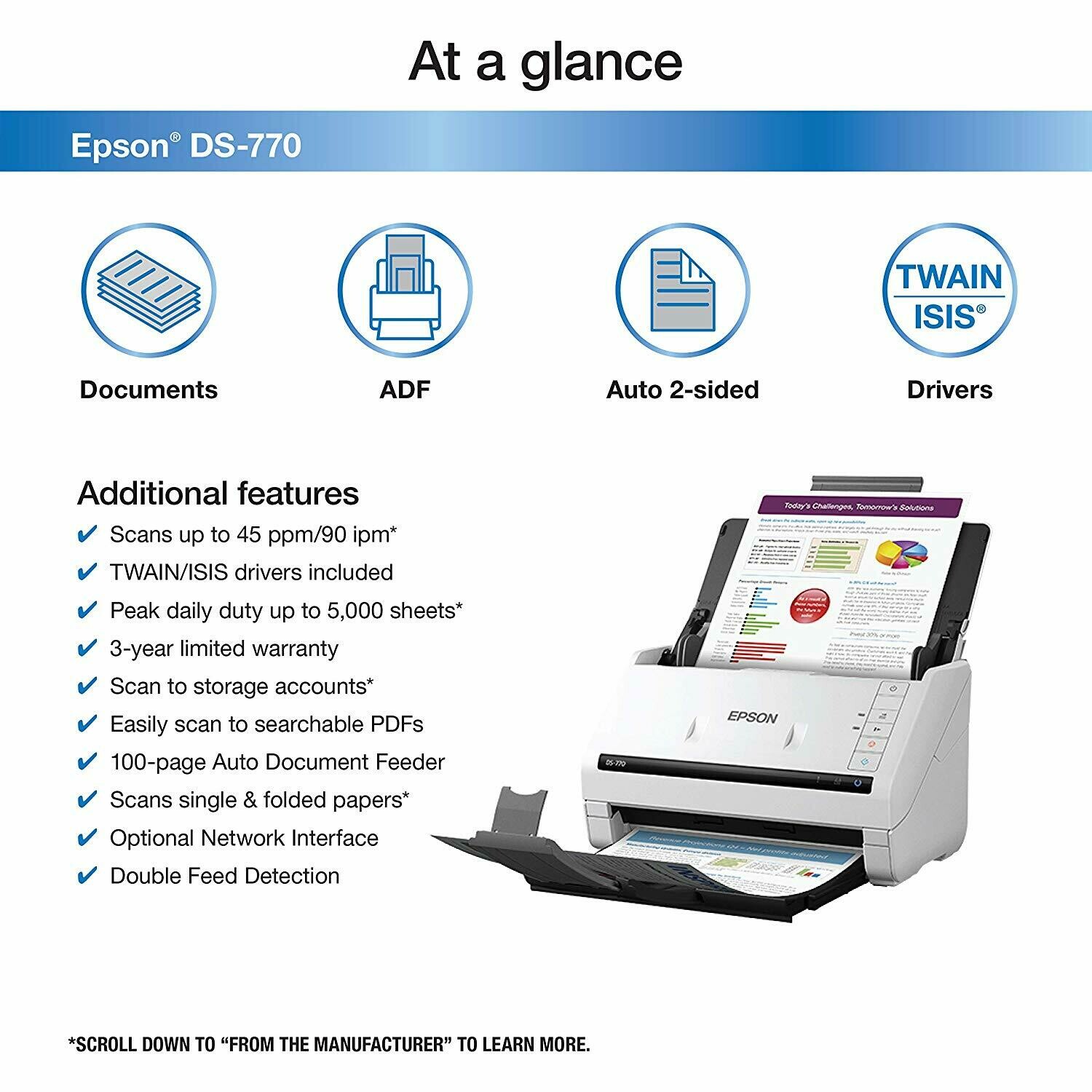 Epson DS-770 II Document Scanner