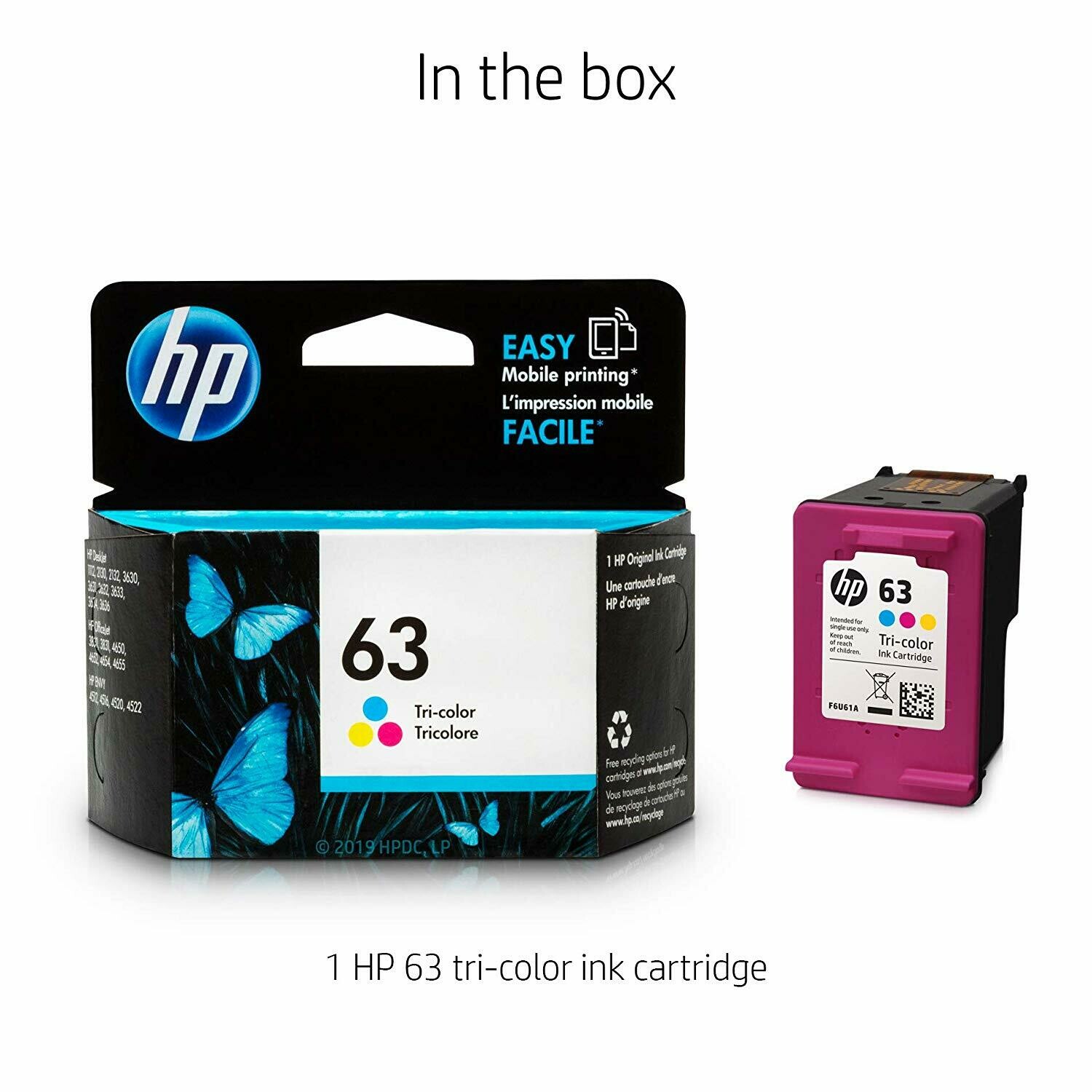 HP 63 Ink Cartridge, Color