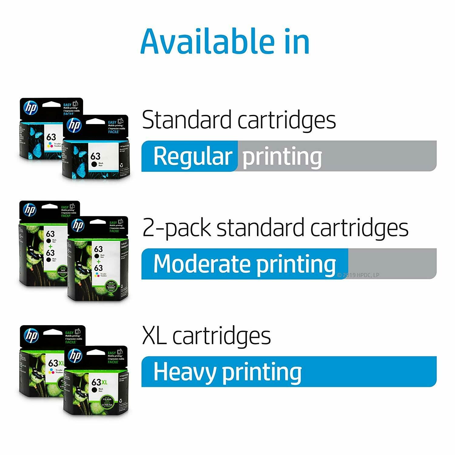 HP 63 Ink Cartridge, Color