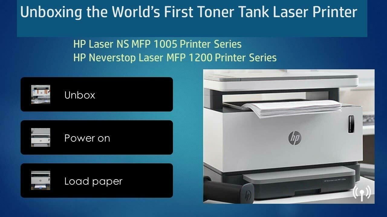 HP Neverstop Laser MFP 1200w Laser Tank Printer HP Neverstop Laser MFP 1200w Laser Tank Printer
