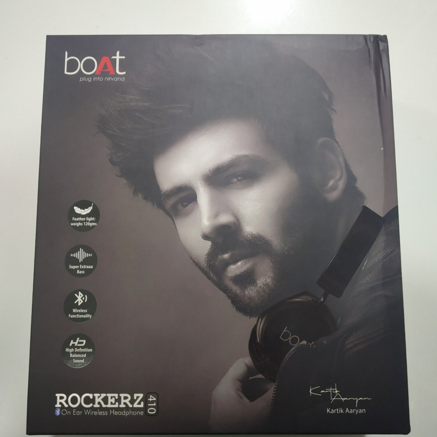 boAt Rockerz 410 Bluetooth On-Ear Headphones, Black