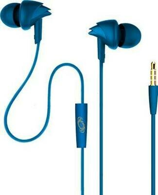 boAt BassHeads 100 in-Ear Headphones with Mic, Blue