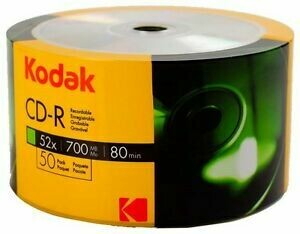 Kodak CD-R Blank Discs, Pack of 50-discs
