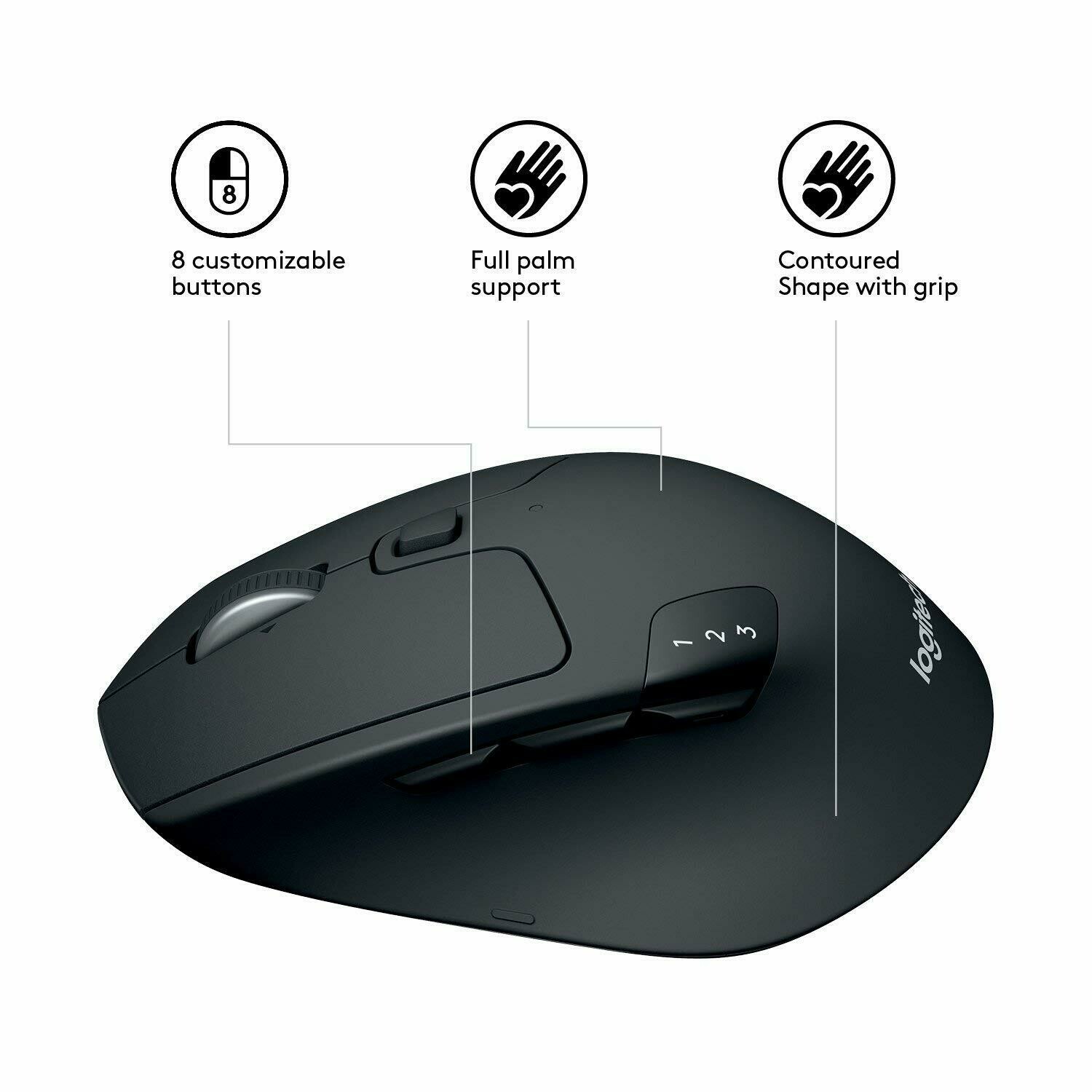 Logitech M720 Triathlon Multi-Device Wireless Mouse