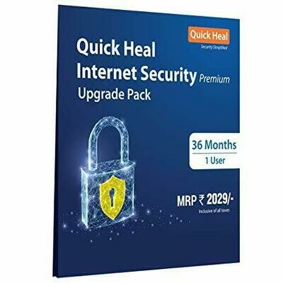 Renewal, 1 User, 3 Year, Quick Heal Internet Security Renewal, 1 User, 3 Year, Quick Heal Internet Security