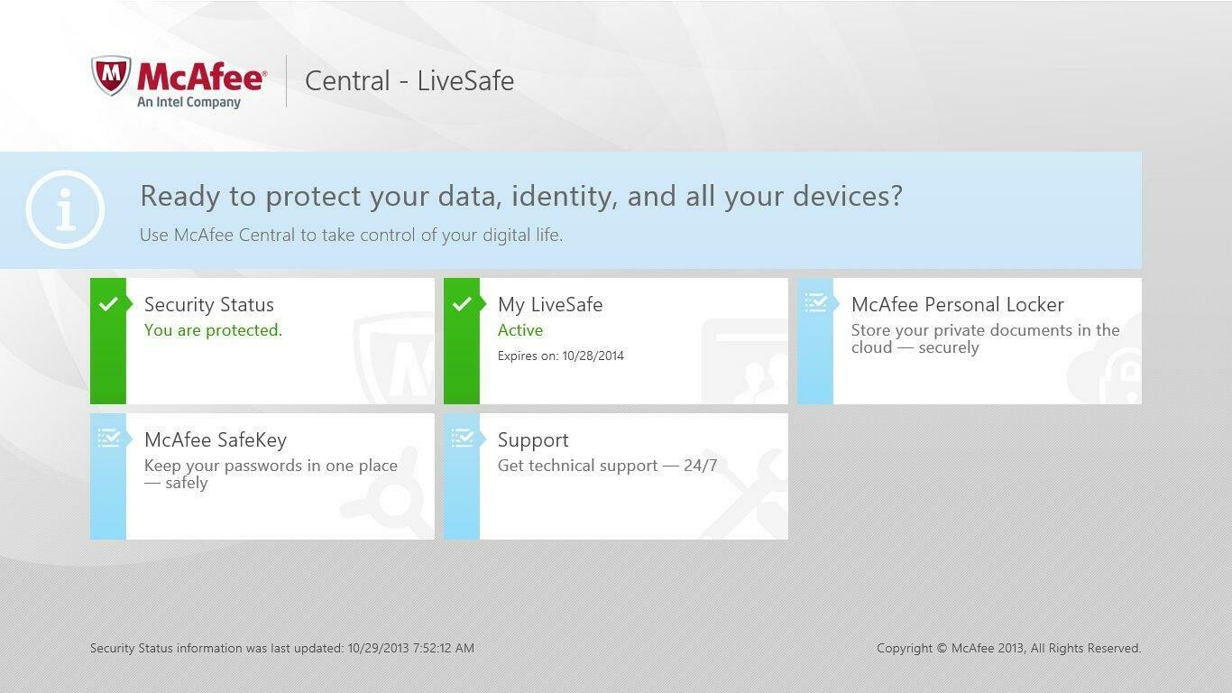 1 Devices, 3 Year, McAfee LiveSafe 1 Devices, 3 Year, McAfee LiveSafe