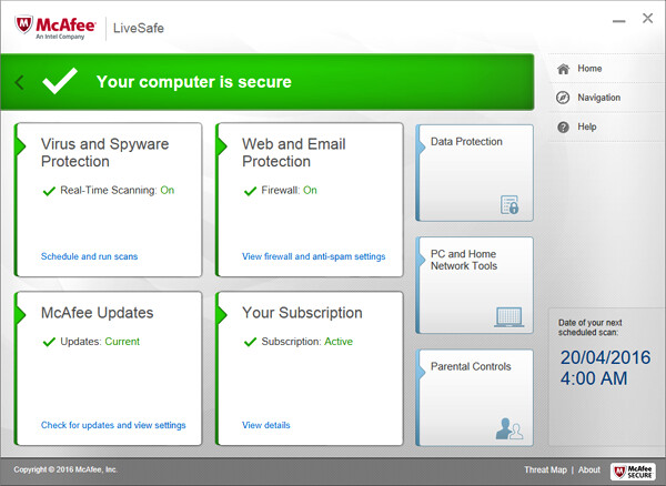 1 Devices, 3 Year, McAfee LiveSafe 1 Devices, 3 Year, McAfee LiveSafe