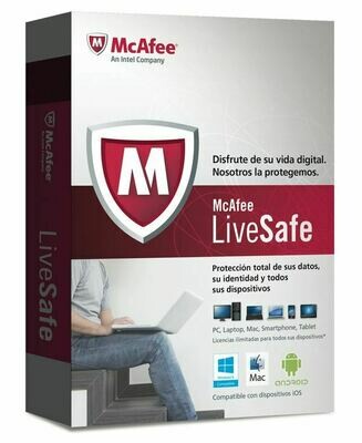 1 Devices, 3 Year, McAfee LiveSafe