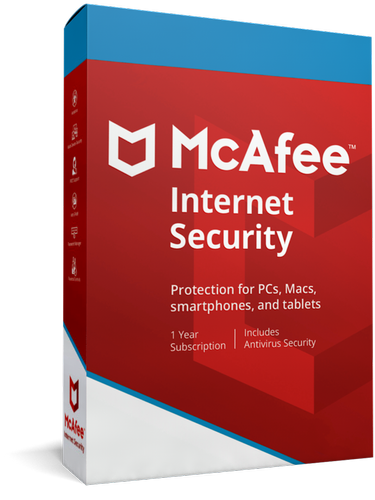 20 User, 1 Year, Mcafee Internet Security
