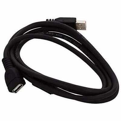 1.5mtr USB Extension Cable, Black