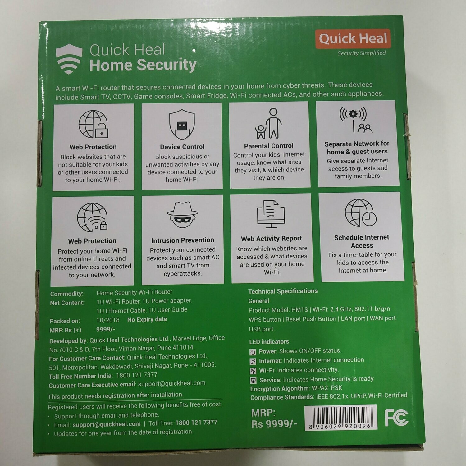 New, 20 User, 1 Year, Quick Heal Home Network Security New, 20 User, 1 Year, Quick Heal Home Network Security