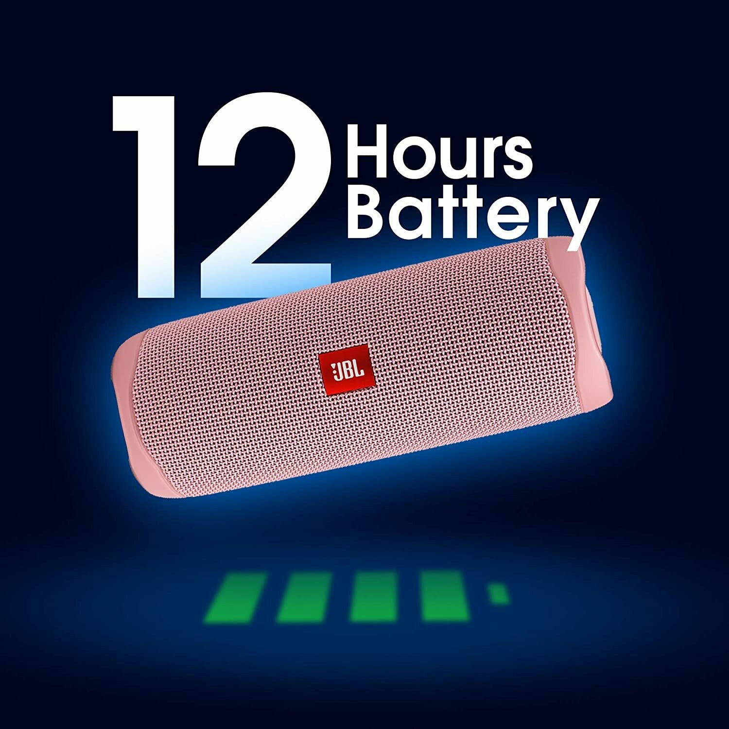 JBL Flip 5 Waterproof Bluetooth Speaker, Pink